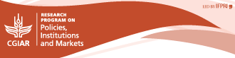 banner of the CGIAR research program, Policies, Institutions, and Markets; links to program website